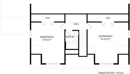 Cameron II Modular Home Floor Plan Second Floor
